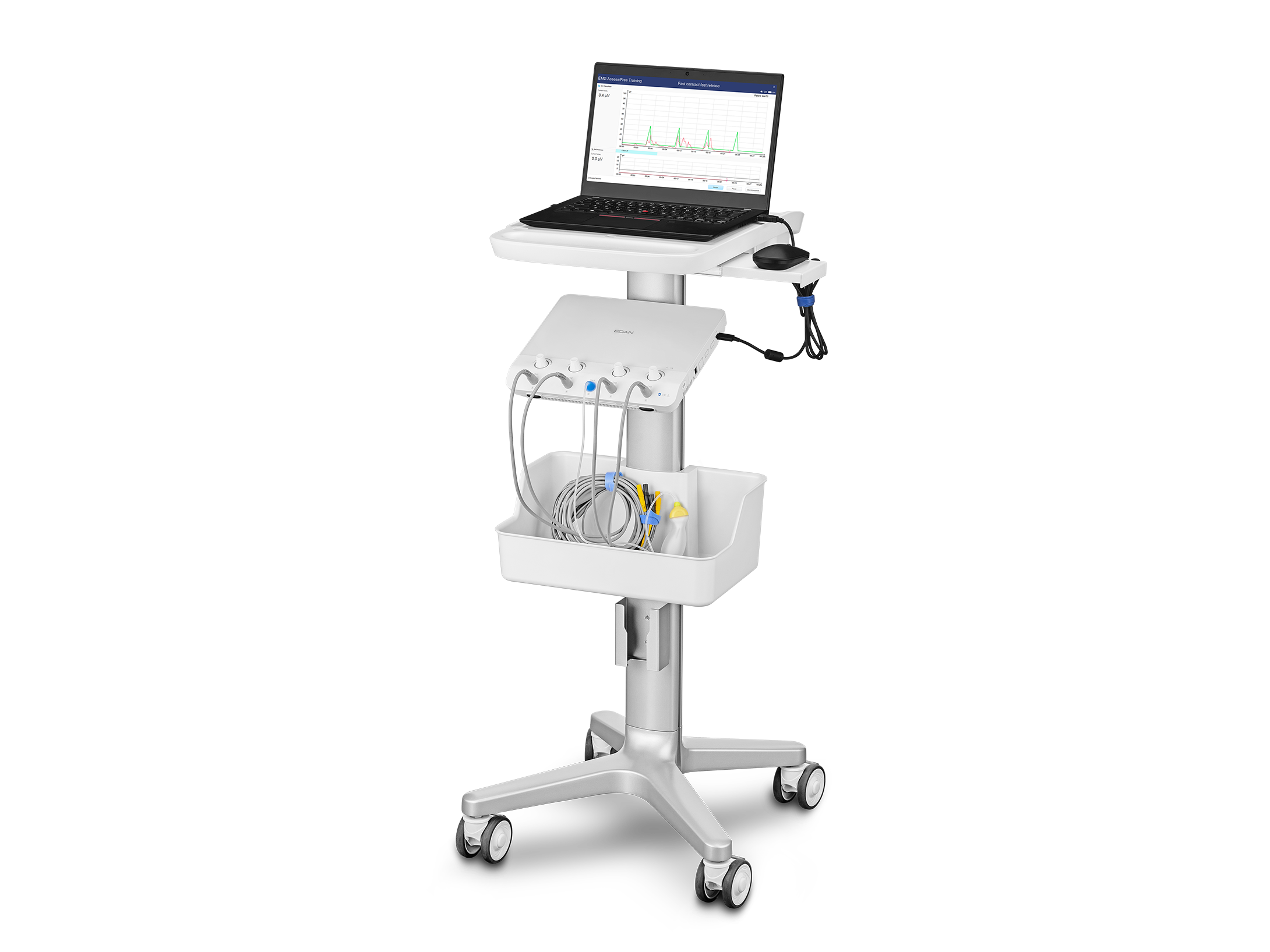 Module with trolley for all-in-one computer